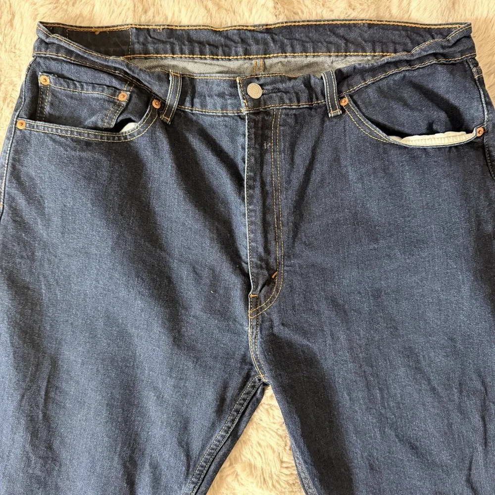 Levi's 505 Men's Jeans Dark Wash Regular Fit‎ Zip Fly 40x30